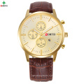 North 6032 Top Brand Luxury Business Men Waterproof Leather Watch Gentleman Fashion Model Essential Luxurious Business Watches